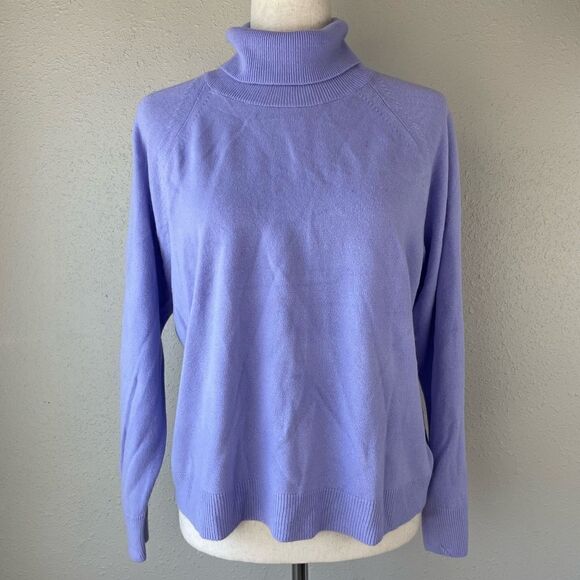 NWT Karen Scott Lavender Turtleneck Sweater Size Petite XL - Picture 1 of 7